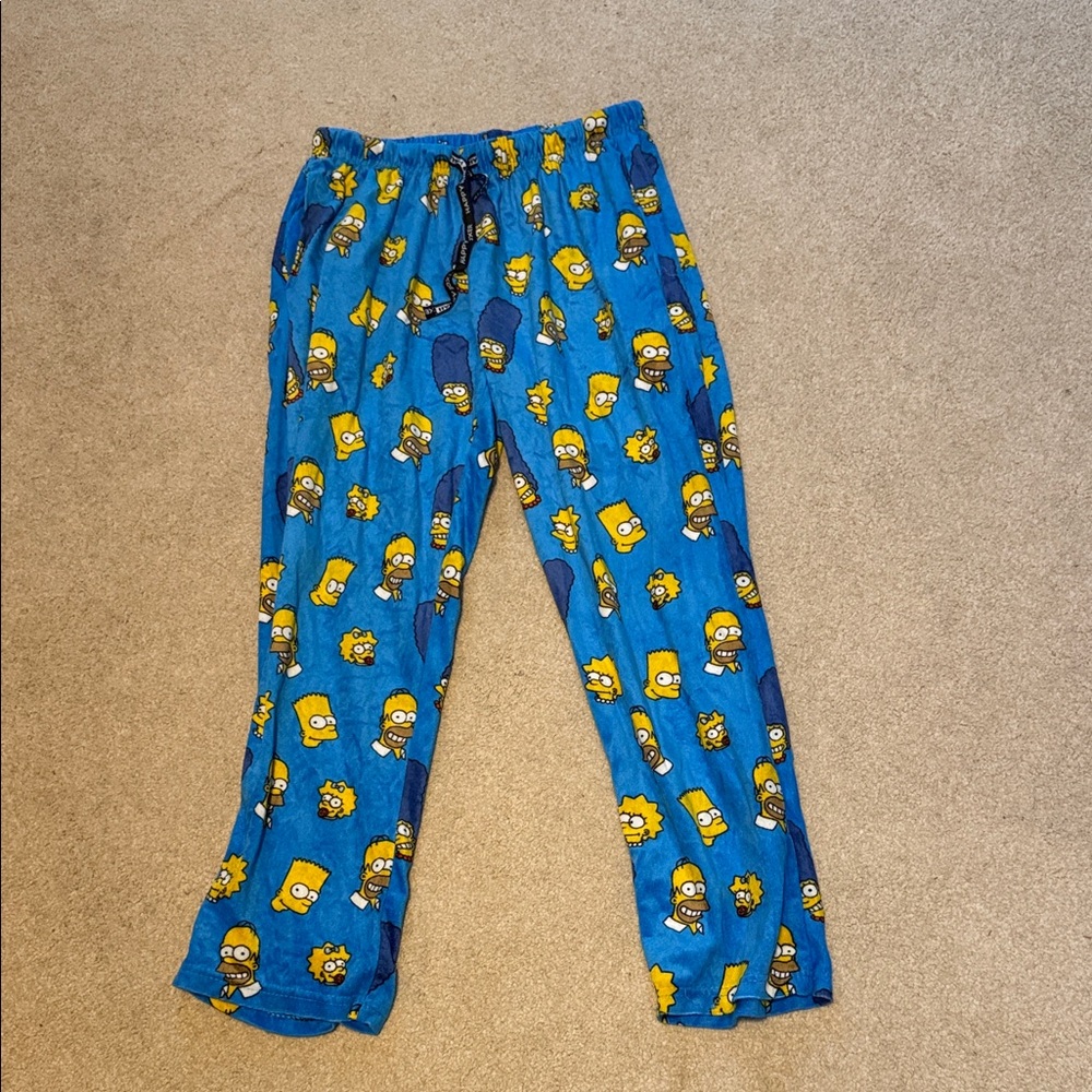 Comfy Simpsons Blue Pajama Bottoms